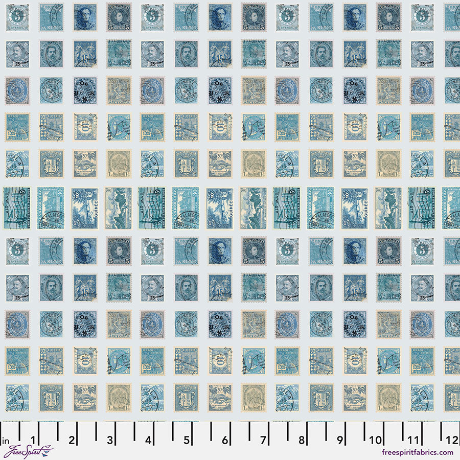 Eclectic Elements Palette Blue Bundles by Tim Holtz with Free Spirit Fabrics