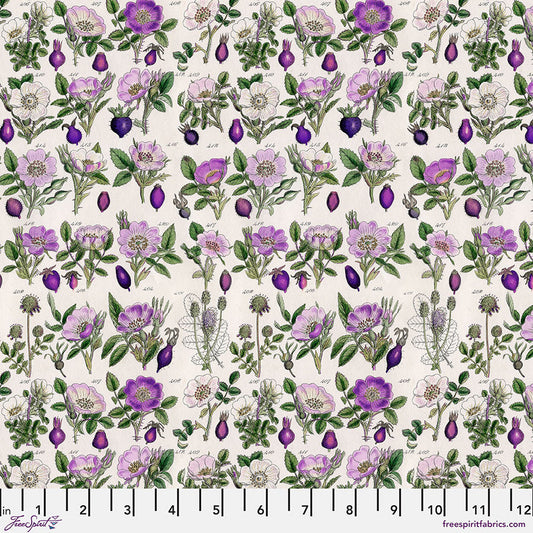 Eclectic Elements Palette - Botanical - Purple (Half Yard Cut) - by Tim Holtz with FreeSpirit Fabrics
