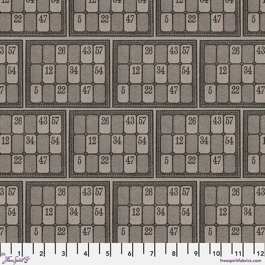 Eclectic Elements - Charcoal Numbers - by Tim Holtz with FreeSpirit Fabrics