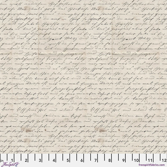 Eclectic Elements Palette Charcoal - Handwriting - by Tim Holtz with FreeSpirit Fabrics