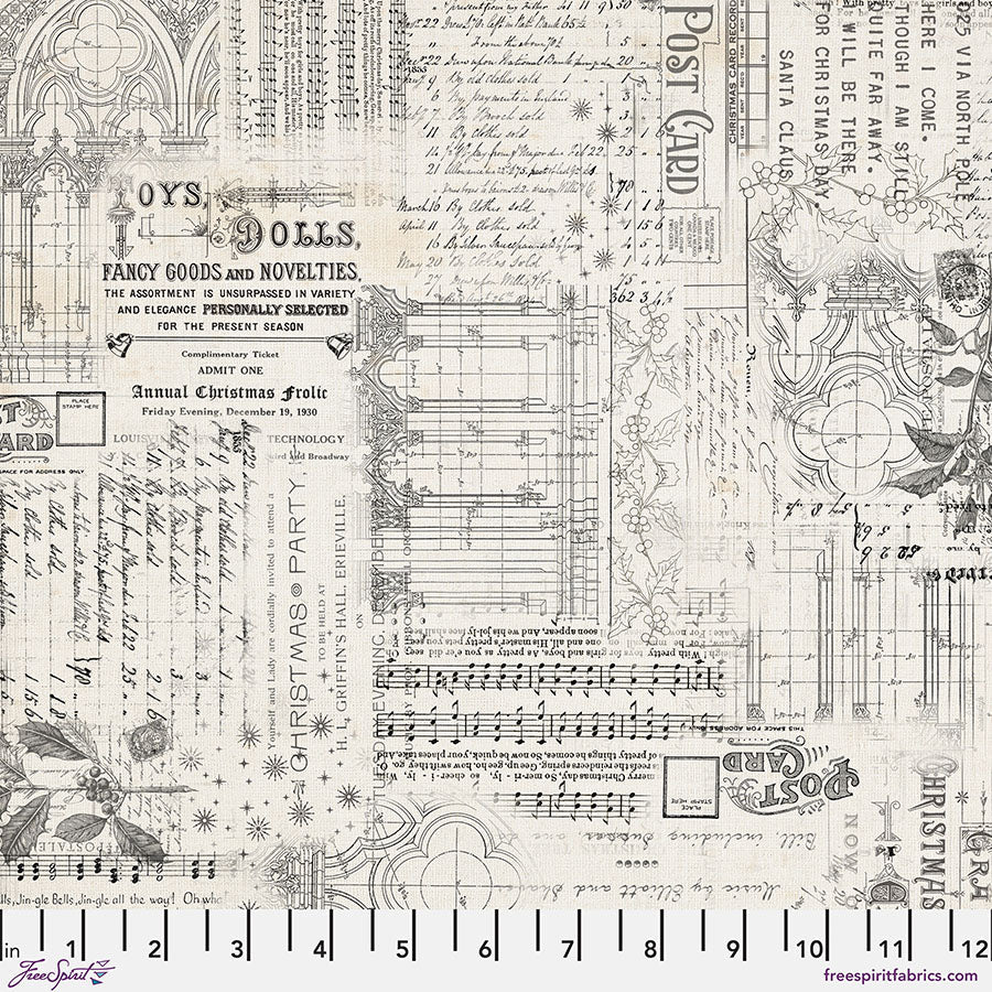 Eclectic Elements Palette Seasonal - Christmas Remnants (Half Yard Cut) - by Tim Holtz with FreeSpirit Fabrics
