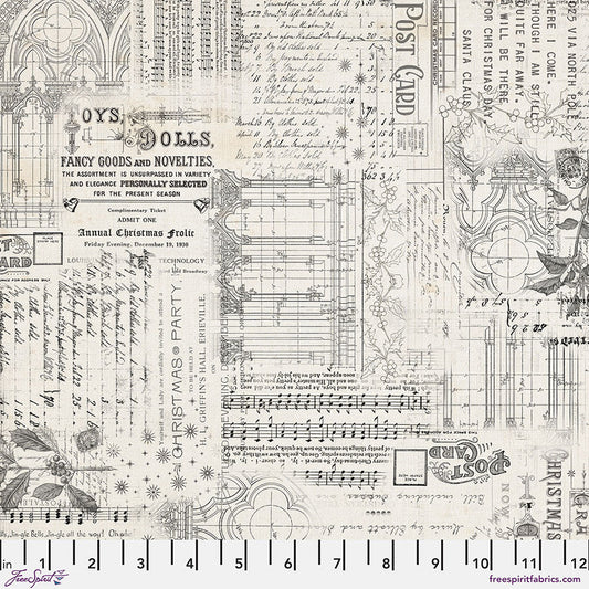 Eclectic Elements Palette Seasonal - Christmas Remnants (Half Yard Cut) - by Tim Holtz with FreeSpirit Fabrics