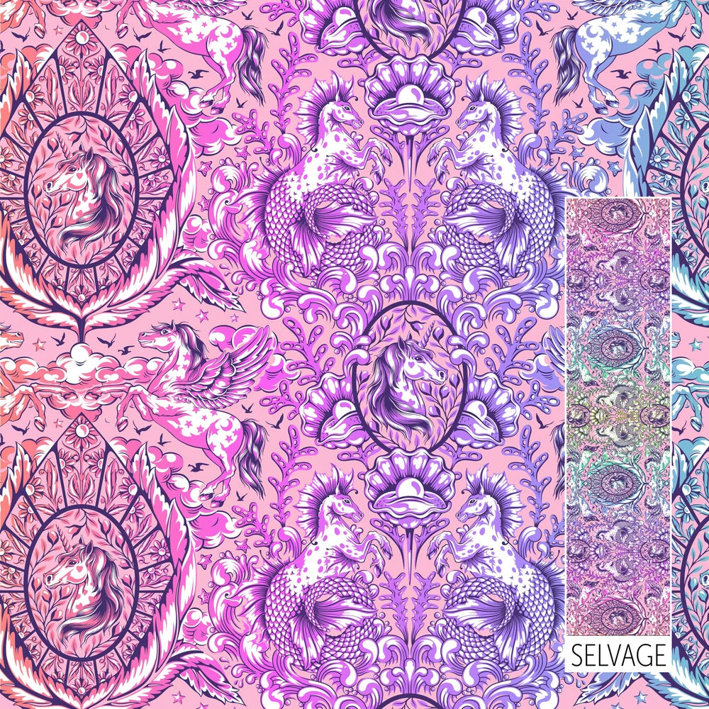 Legendary - Pony Tales in Wild Orchid - by Tula Pink with FreeSpirit Fabrics