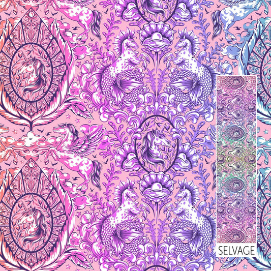Legendary - Pony Tales in Wild Orchid - by Tula Pink with FreeSpirit Fabrics