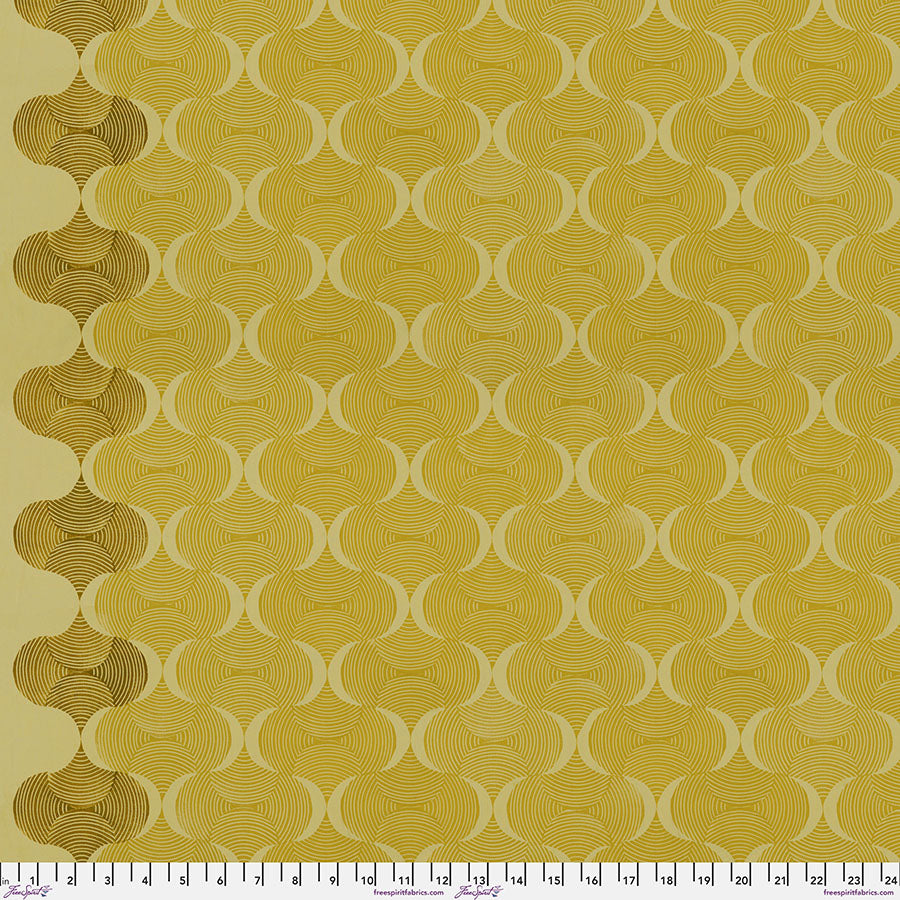 Grace Fabric - Mindful - Gold (Half Yard Cut) by Valori Wells with Free Spirit