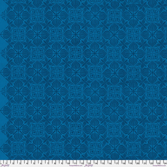 Grace Fabric - Curious - Sapphire (Half Yard Cut) by Valori Wells with Free Spirit