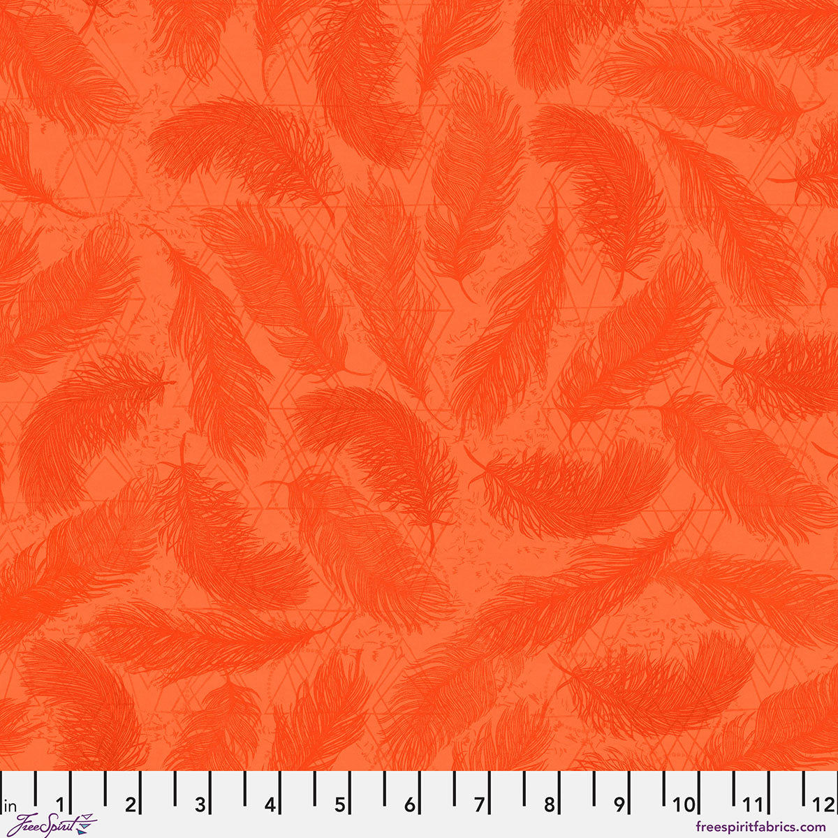 The Wisdom - The Whispers in Orange - by Valori Wells with FreeSpirit Fabrics
