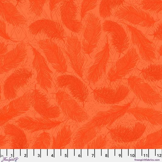 The Wisdom - The Whispers in Orange - by Valori Wells with FreeSpirit Fabrics