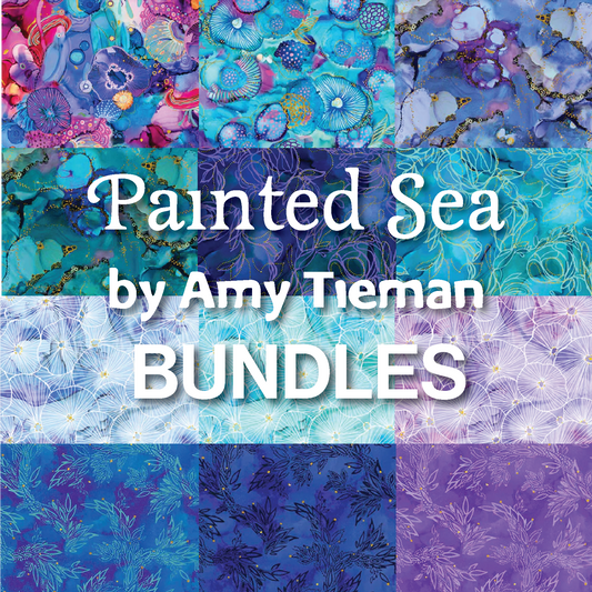 Painted Sea - Fat Quarter & Half Yard Bundles - by Amy Tieman with P&B Textiles
