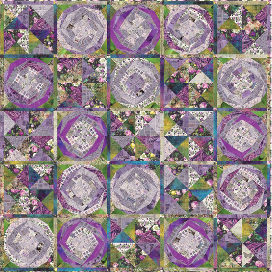 Purple Haze Quilt Kit – Featuring Eclectic Elements Palette Purple by Tim Holtz