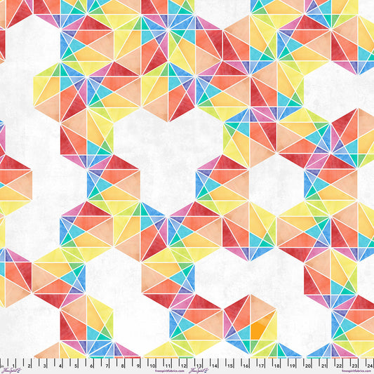 Hue - Prismatic in Polychrome 108" Wide Back - by Giucy Giuce with FreeSpirit Fabrics