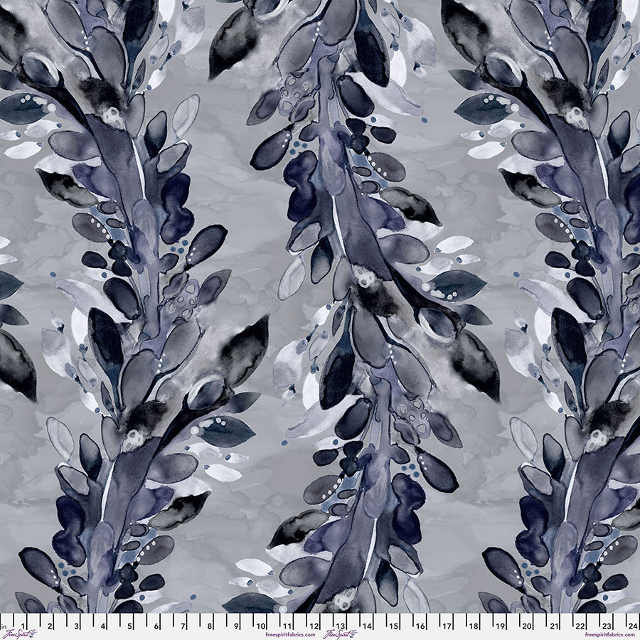 Daybreak - Natures Walk - Fog 108" Backing Fabric - by Shell Rummel with FreeSpirit Fabrics