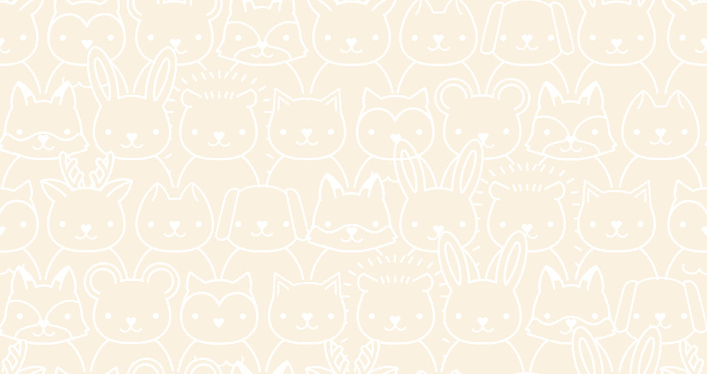 Woodland Park Fabric - Sup Animals - Shell PRE-ORDER SHIPS IN JANUARY (Half Yard Cut) by Rashida Coleman Hale with Ruby Star Society