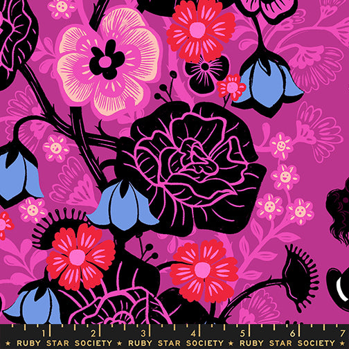 Hello Alice - Rabbit Hole - Berry - by Sarah Watts for Ruby Star Society