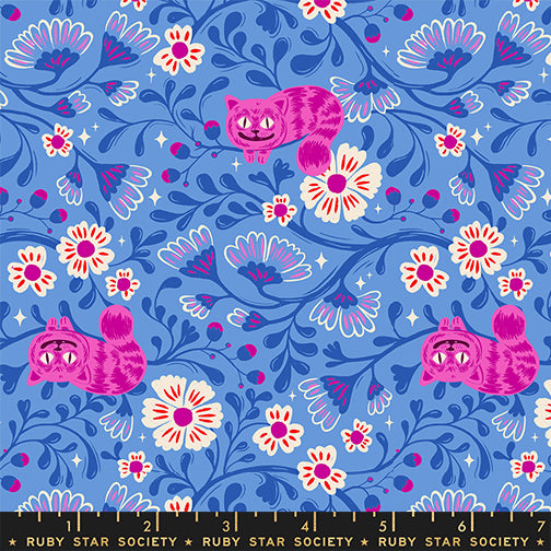 Hello Alice - Cheshire - Lindley Blue - by Sarah Watts for Ruby Star Society