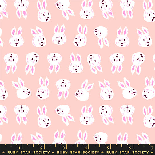 Hello Alice - Rushing Rabbit - Vintage Pink - by Sarah Watts for Ruby Star Society