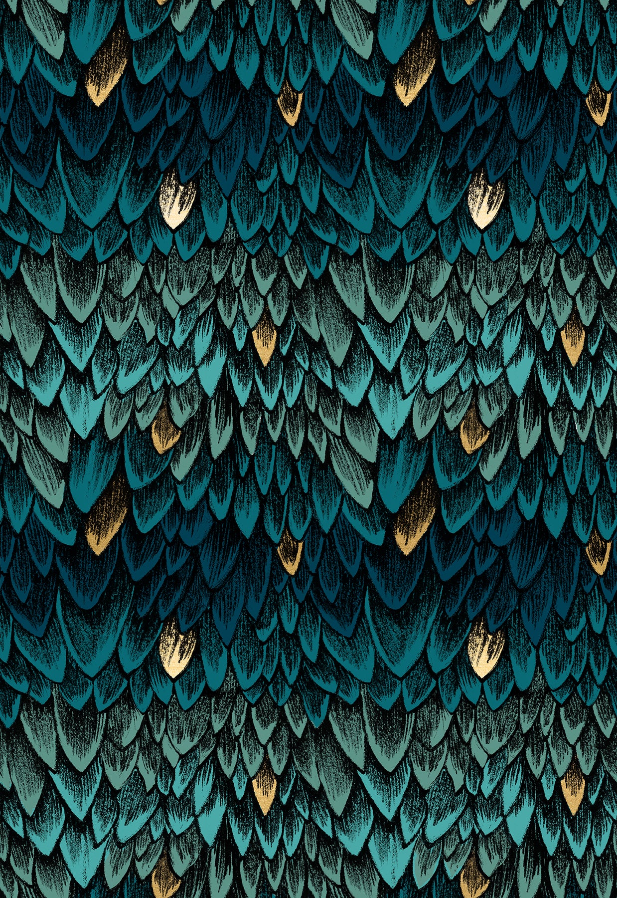 Fireglow - Scales in Galaxy (Metallic) - by Ruby Star Society with Moda Fabrics