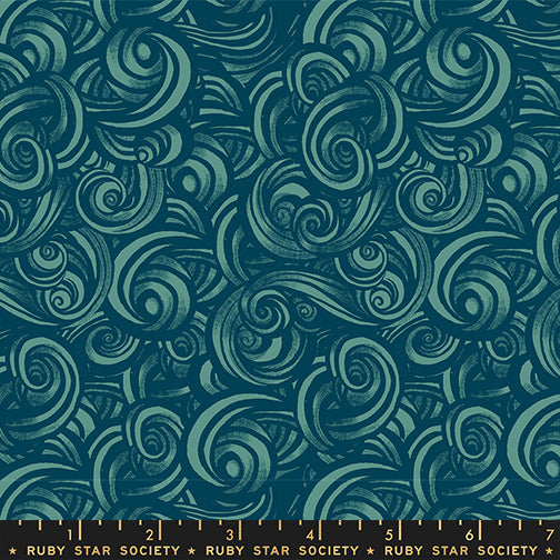 Fireglow - Smoke in Watercress - by Ruby Star Society with Moda Fabrics