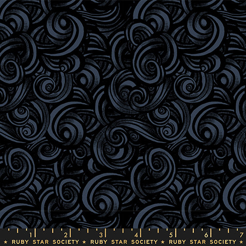 Fireglow - Smoke in Black - by Ruby Star Society with Moda Fabrics