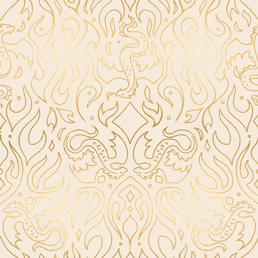 Fireglow - Scribe in Shell (Metallic) - by Ruby Star Society with Moda Fabrics