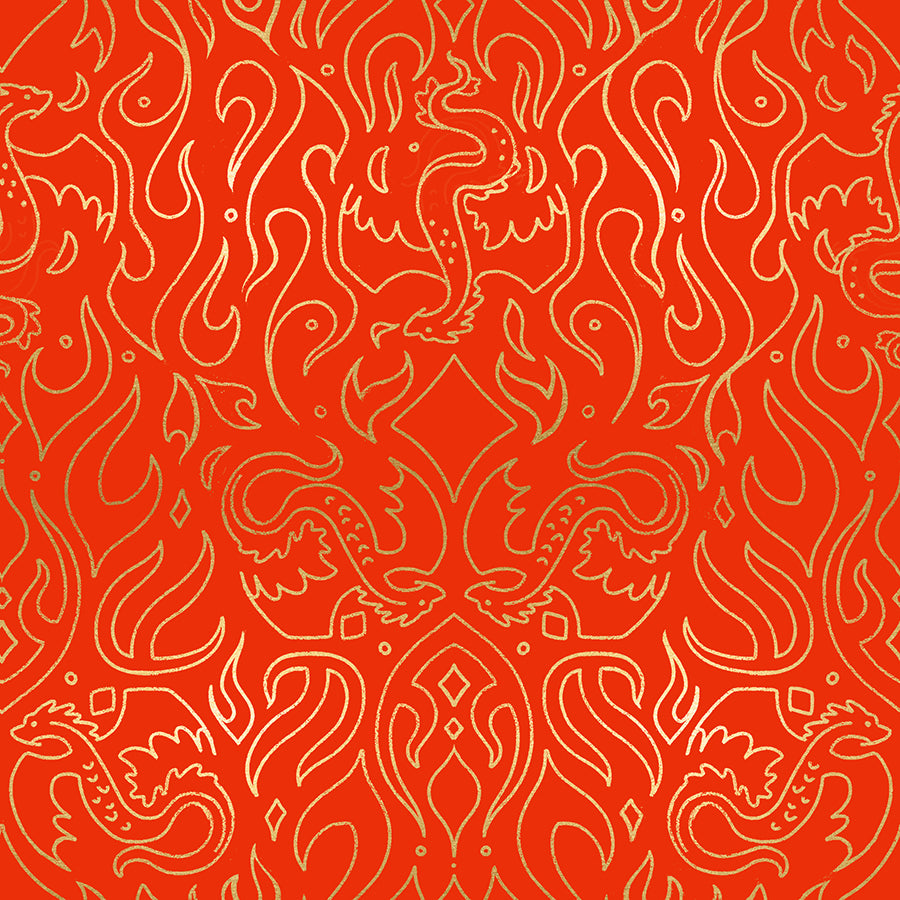 Fireglow - Scribe in Dark Ruby (Metallic) - by Ruby Star Society with Moda Fabrics