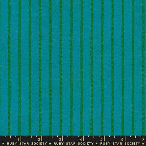 Warp & Weft Mystic Fable - Apron Stripe in Turquiose - by Alexia Marcelle Abegg with Ruby Star Society