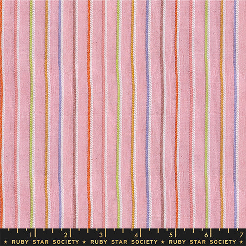 Warp & Weft Mystic Fable - Sketch Stripe in Rosebud - by Alexia Marcelle Abegg with Ruby Star Society