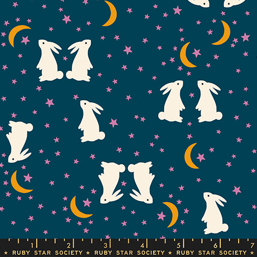 Mystic Fable - Bunnies in Galaxy - by Alexia Abegg with Ruby Star Society