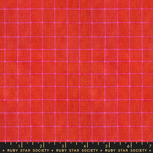 Warp & Weft Mystic Fable - Small Windowpane in Red - by Alexia Marcelle Abegg with Ruby Star Society