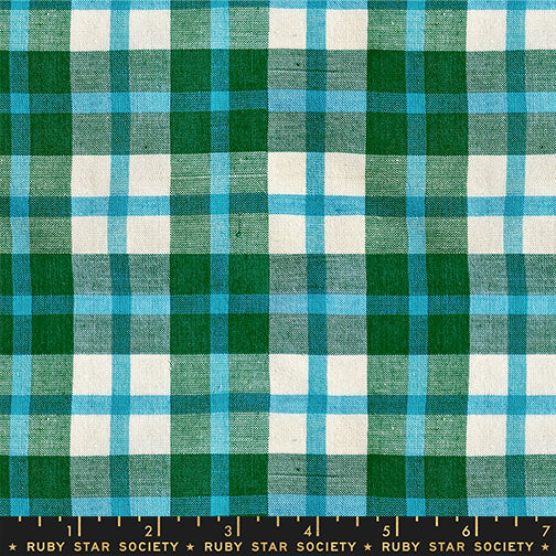 Warp & Weft Mystic Fable - Juliet Plaid in Jade - by Alexia Marcelle Abegg with Ruby Star Society