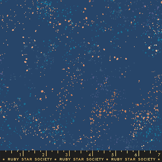 Speckled Metallic Fabric - Bluebell - by Rashida Coleman Hale with Ruby Star Society