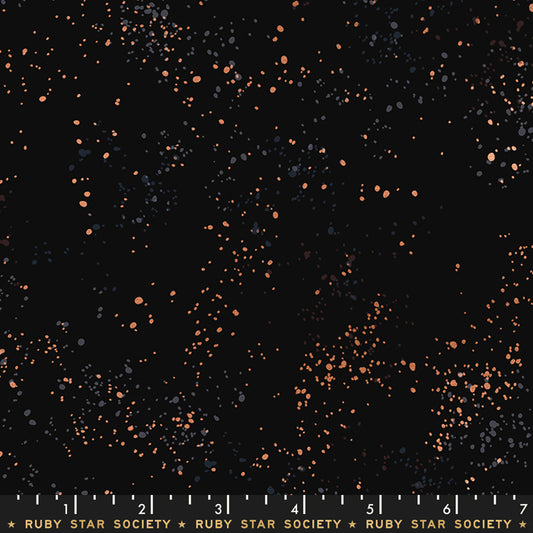 Speckled Metallic Fabric - Black (Half Yard Cut) - by Rashida Coleman Hale with Ruby Star Society