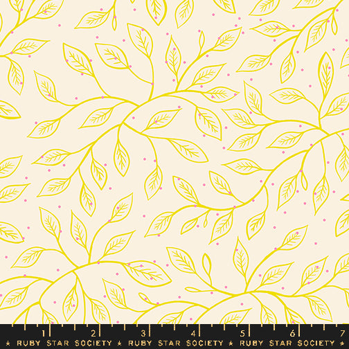 Glow Garden - Wandering Vine - Natural (Half Yard Cut) - by Sarah Watts with Ruby Star Society