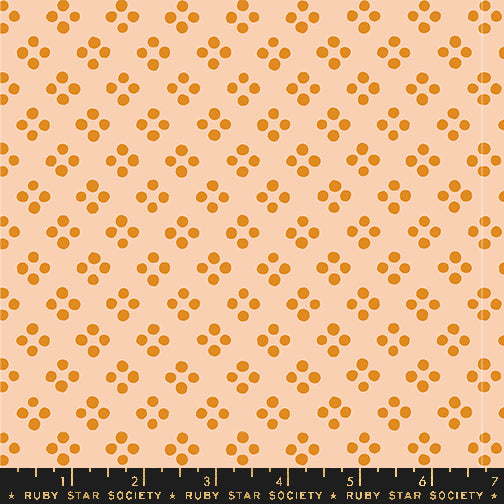 Geometry – Pixie – Creamsicle (Half Yard Cut) – by Ruby Star Society with Moda Fabrics