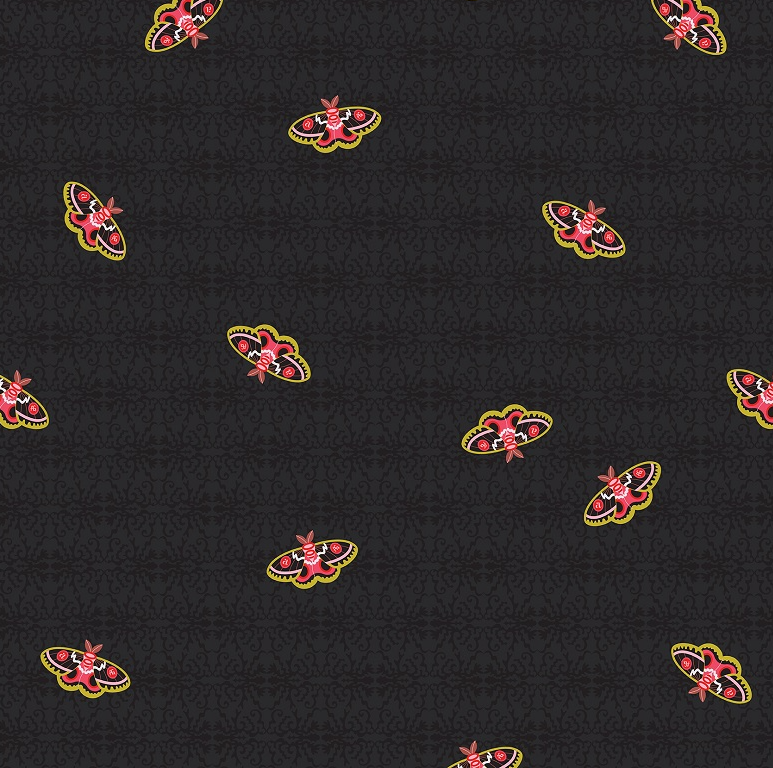 Night Art Theory - Rainbow Moth - by Alison Glass with Andover Fabrics