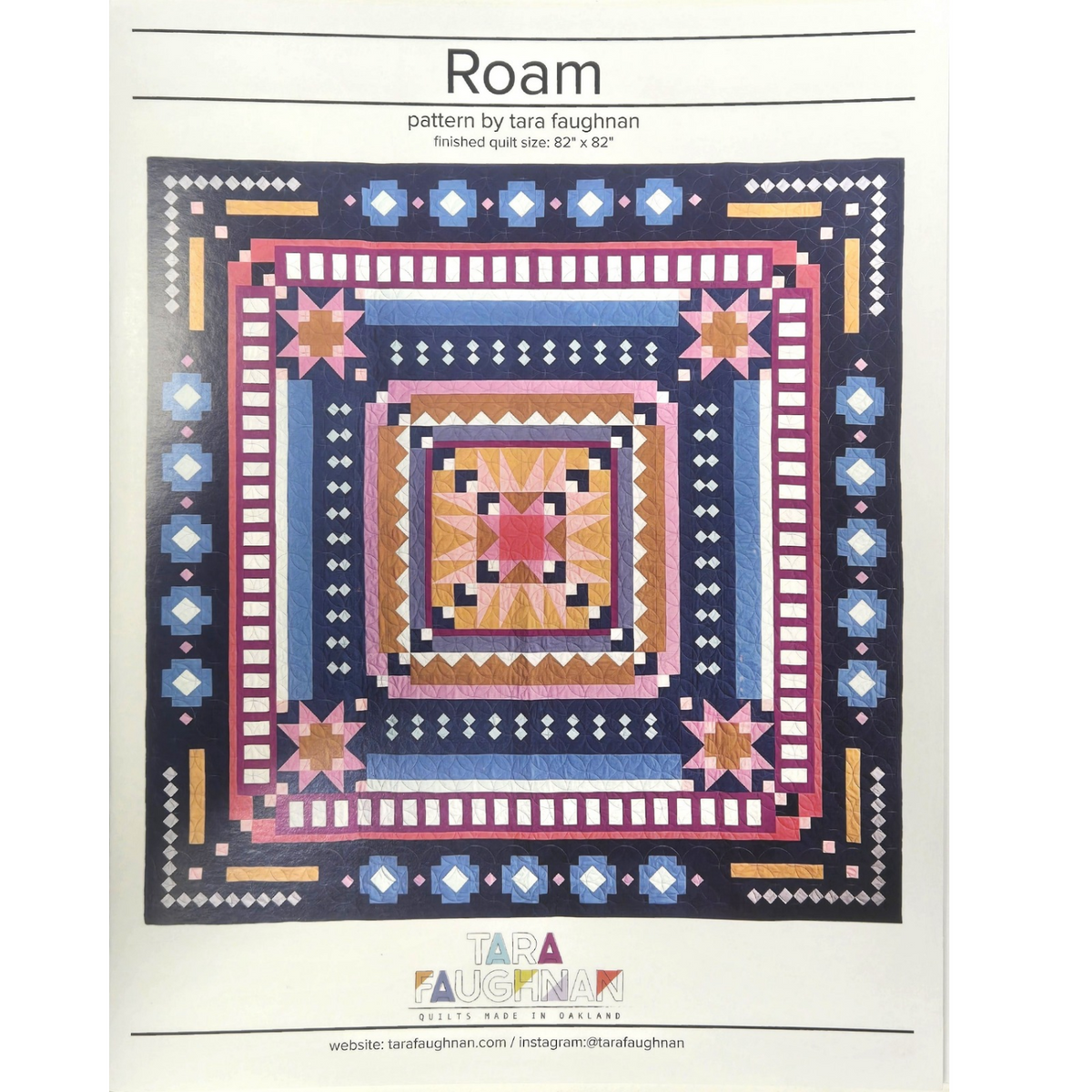 Roam Quilt Pattern by Tara Faughnan