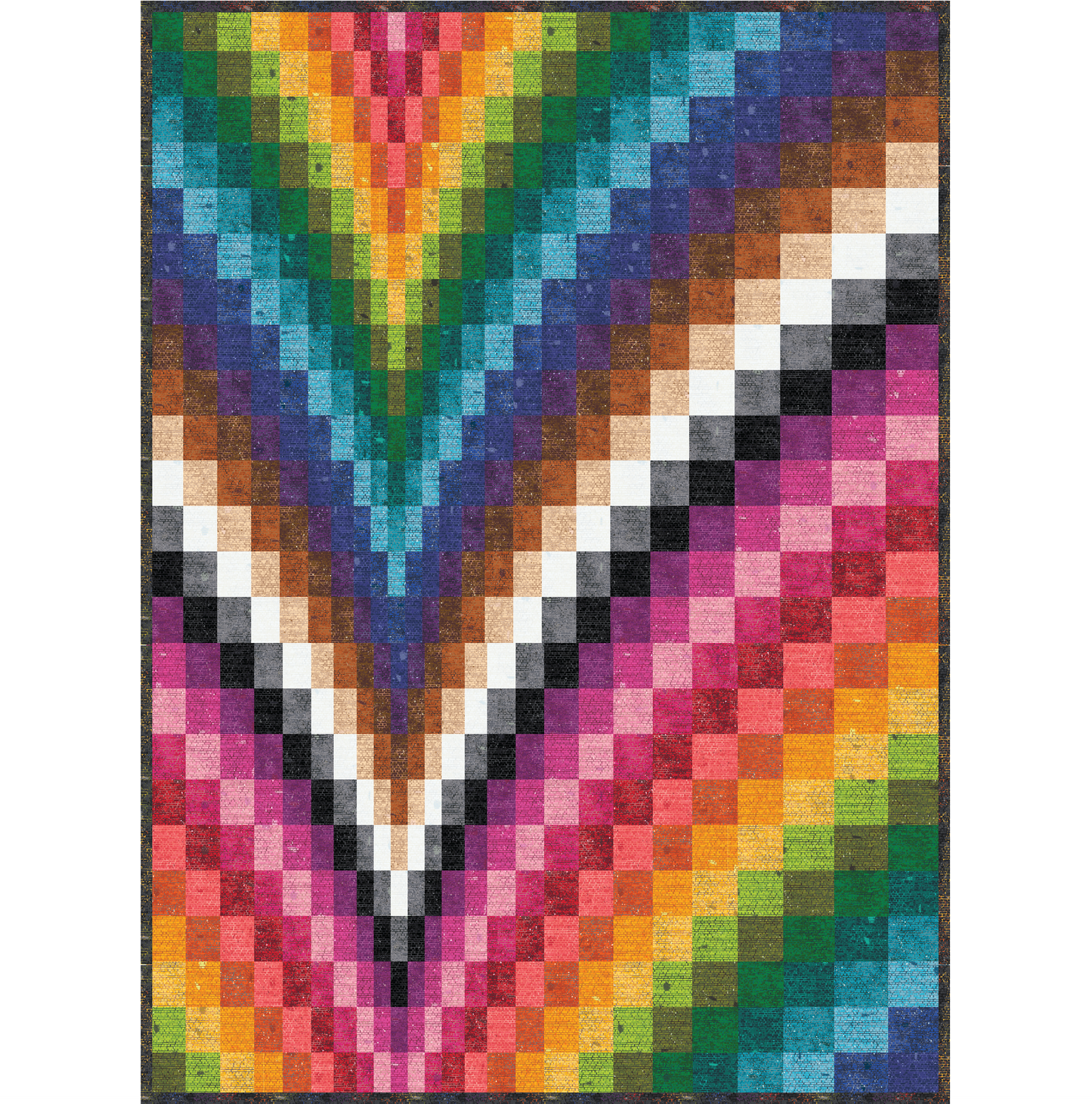 Bargello Wave Quilt Kit – featuring Stonewall Redux by Mx Domestic