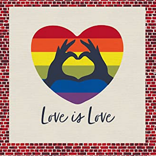 24"-Panel „Love is Love Pride“ – Stoffe „Love is Love Pride“ – Mx Domestic