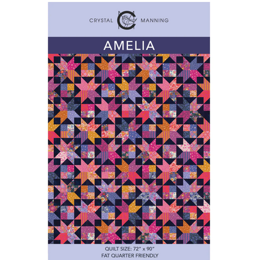 Amelia Quilt Pattern (72" x 90") by Crystal Manning