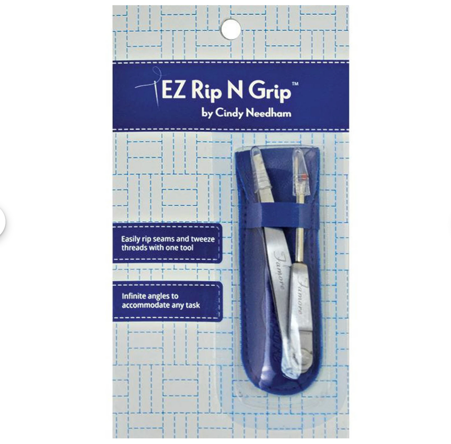 EZ Rip N Grip (Tweezer + Seam Ripper Combo) by Famore Cutlery