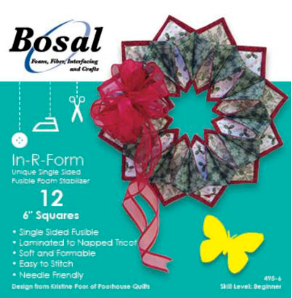 In-R-Form Single Sided Fusible 12 pc Pkg 6" x 6" by Bosal