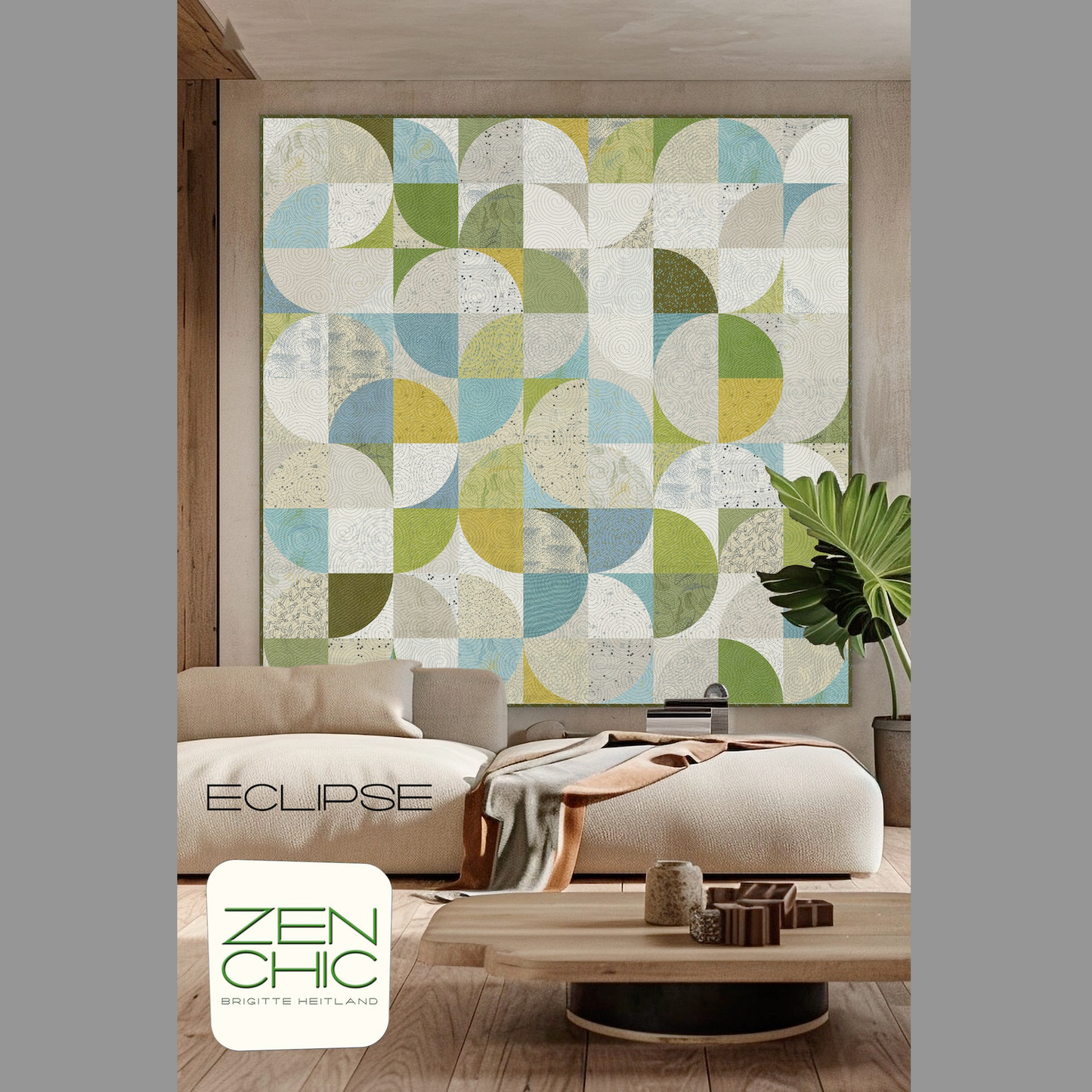 Eclipse 73" x 73" Quilt Kit from Zen Chic