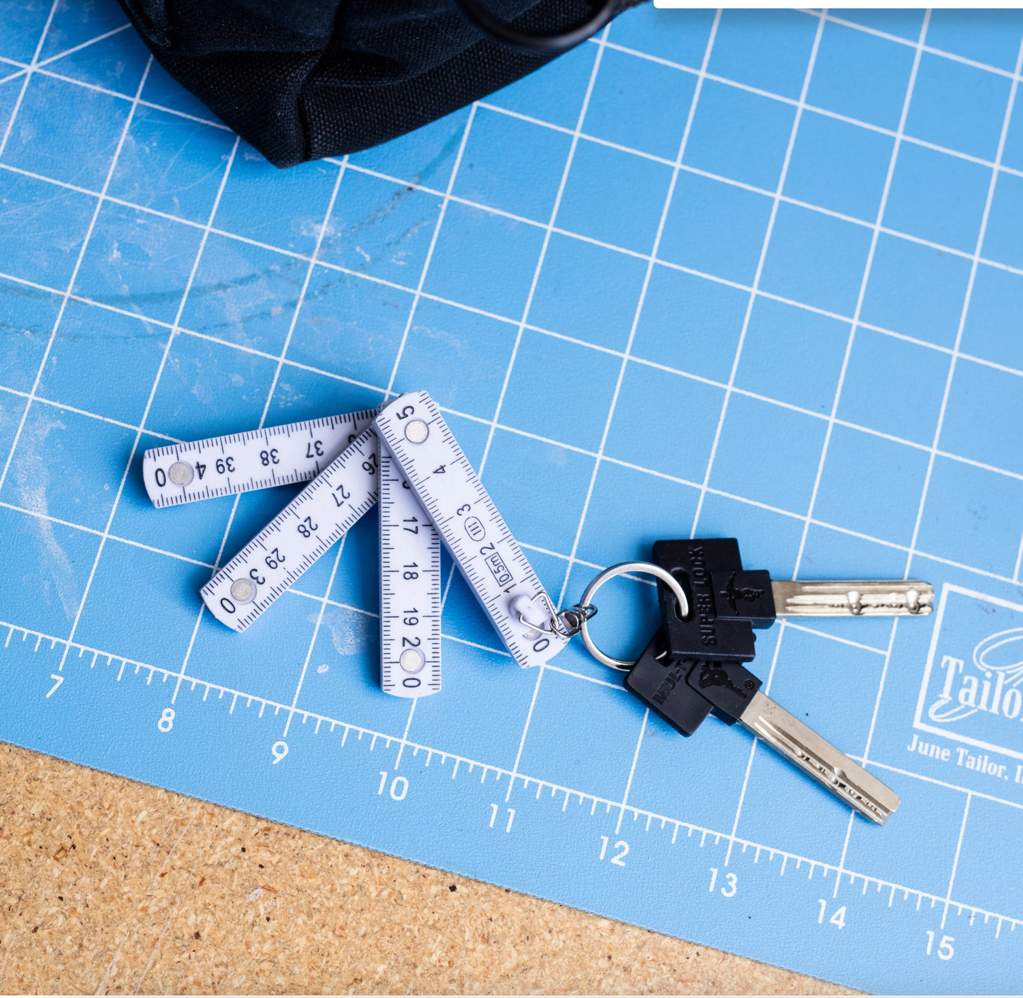 Mini Folding Ruler Keychain by Kikkerland