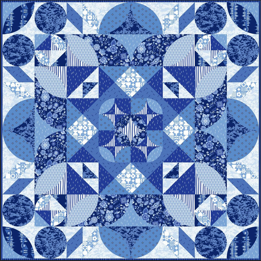 Amsterdam Bloem Quilt Kit – Featuring Amsterdam by Libs Elliott with Andover Fabrics