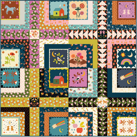 Butterdish Quilt Kit featuring Mystic Fable by Alexia Marcelle Abegg with Ruby Star Society