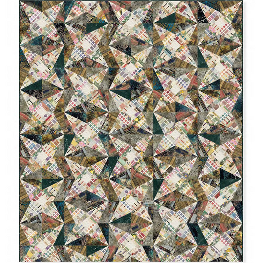 Nebula – Digital Quilt Top (Eclectic Elements Palette Multi by Tim Holtz)