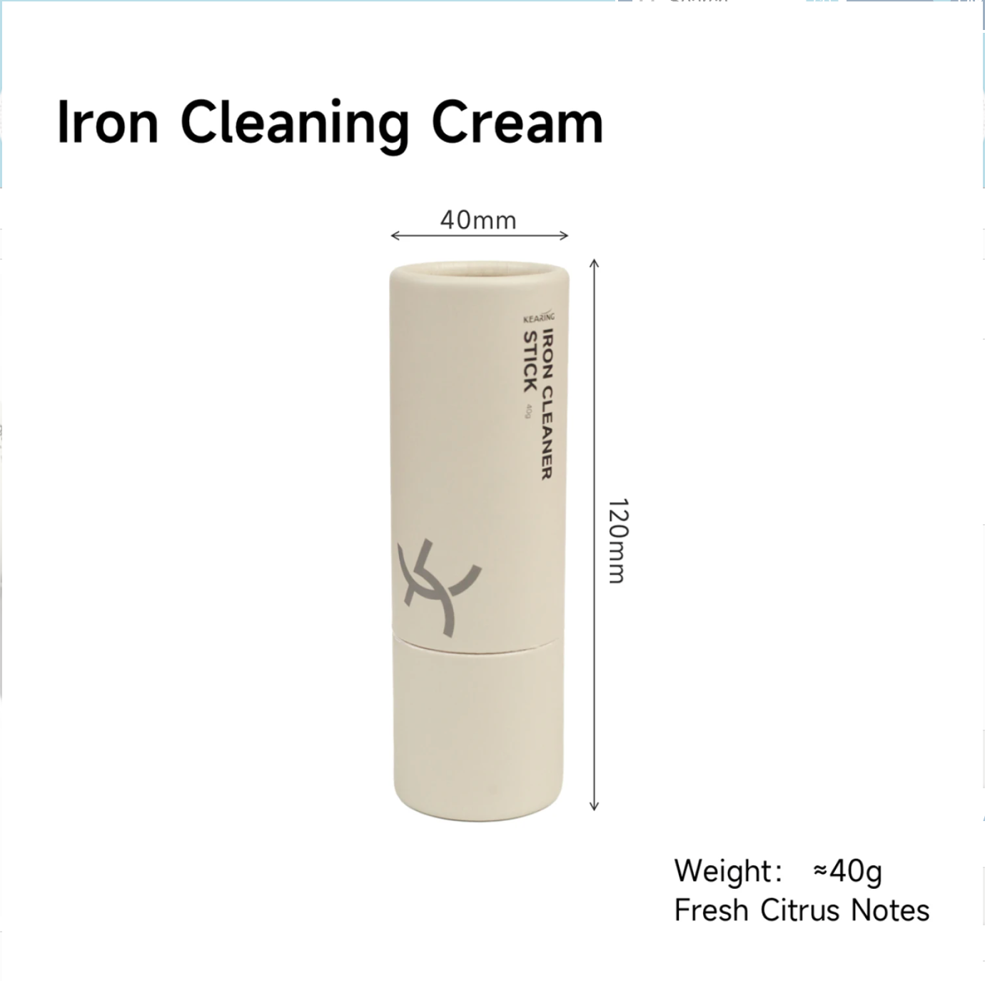 Iron Cleaner Stick (40g) – Removes Fusible, Starch & Residue