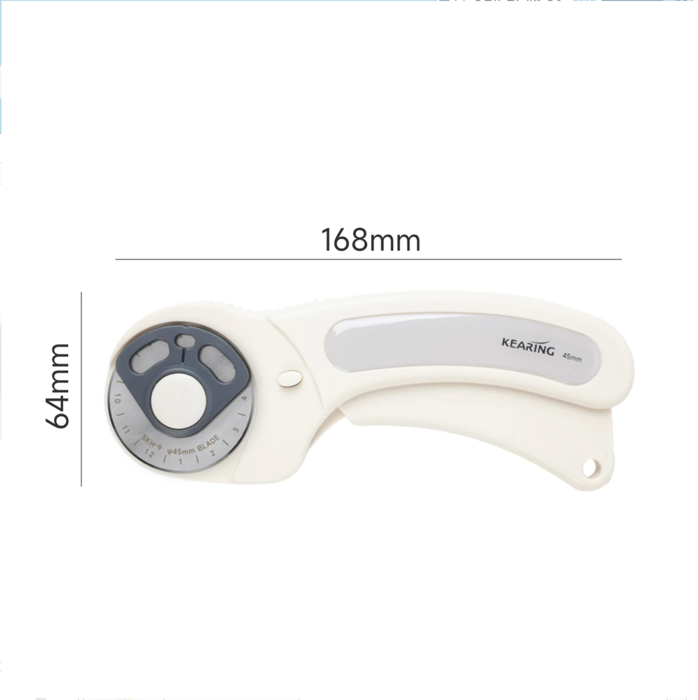 Kearing 45mm Rotary Cutter – Ergonomic Grip + Safety Lock