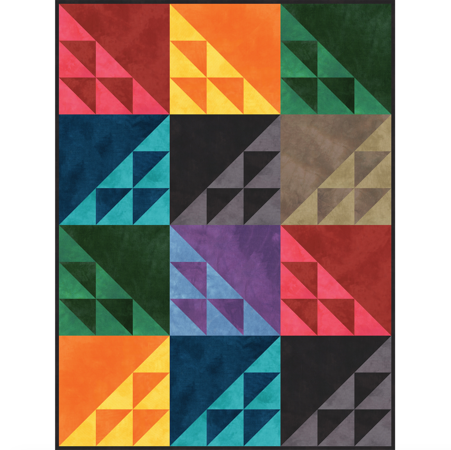 Cozy Campside Quilt Kit featuring Palette Flannel by Marcia Derse