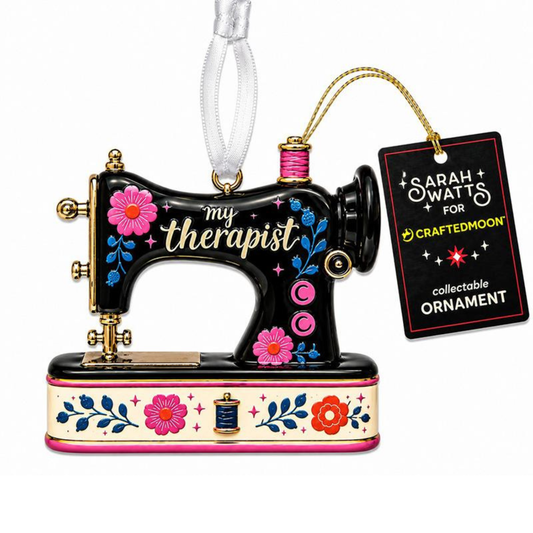 Therapist Sewing Machine Ornament - by Sarah Watts for Craftedmoon